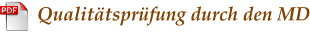 Qualittsprfung durch den MD